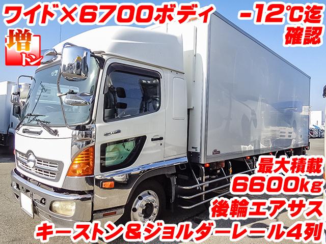 No.4631　H22　日野　レンジャー　冷蔵冷凍車　菱重製　－30度設定　最大積載6600kg　増トン　キーストン　ジョルダーレール4列　ハイルーフ