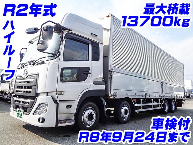 No.4696　R2　UDトラックス　クオン　日本トレクス製アルミウイング　最大積載13700kg　4軸低床　車検付　ハイルーフ