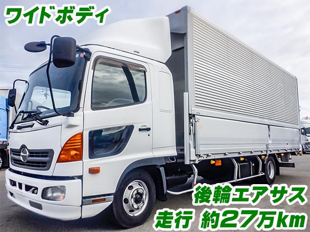 No.4703　H23　日野　レンジャー　トランテックス製アルミウイング　ワイドボディ　後輪エアサス　内フック　ラッシング2段