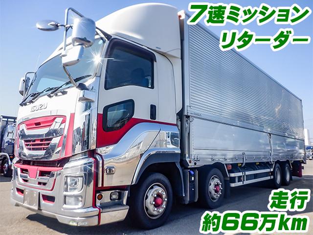 No.4761　H30　いすゞ　ギガ　トレクス製アルミウイング　7速ミッション　リターダー　内フック　ラッシング2段