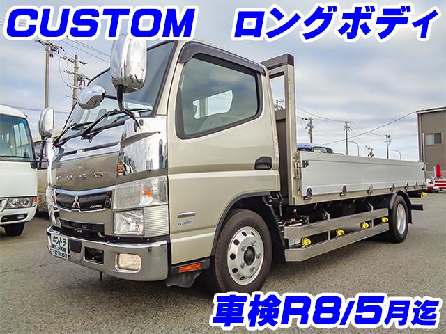 No.4777　R1　三菱ふそう　キャンター　アルミブロック平ボディ　CUSTOM　ロングボディ　ステンレスパーツ　