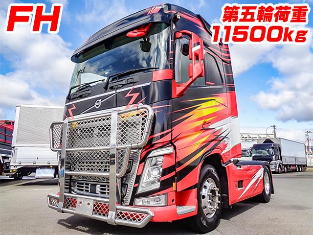 No.4784　R1　ボルボ　FH　第五輪荷重11500kg　ブタ鼻配線　アルミホイール　ステンレスカンガルーバンパー　ターボ車