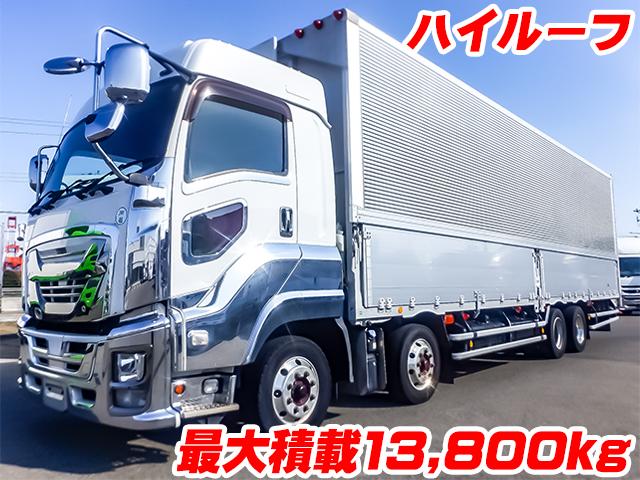 No.4799　H29　いすゞ　ギガ　大型　アルミウイング　フルハーフ製アルミウイング　最大積載13,800kg　ハイルーフ