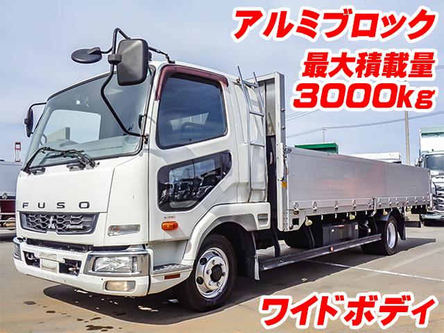 No.4818　H29　三菱ふそう　ファイター　アルミブロック平ボディ　最大積載量3000kg　ワイドボディ　内フック