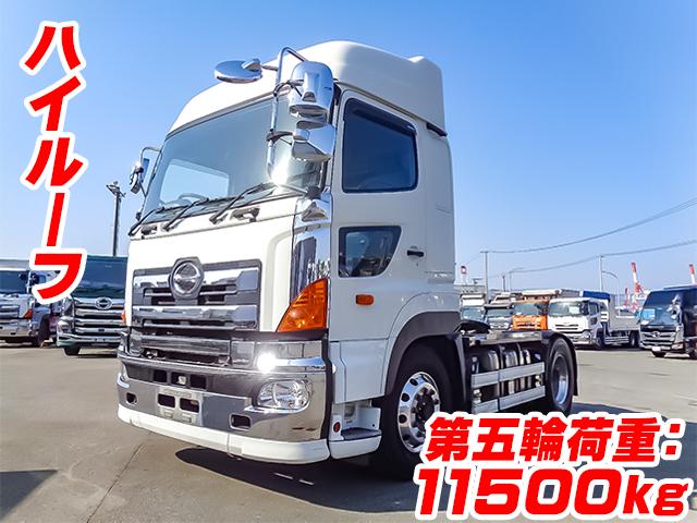 No.4848　H26　日野　プロフィア　トレーラーヘッド　ハイルーフ　第五輪荷重：11500kg　アルミホイール　後輪エアサス　プロシフト