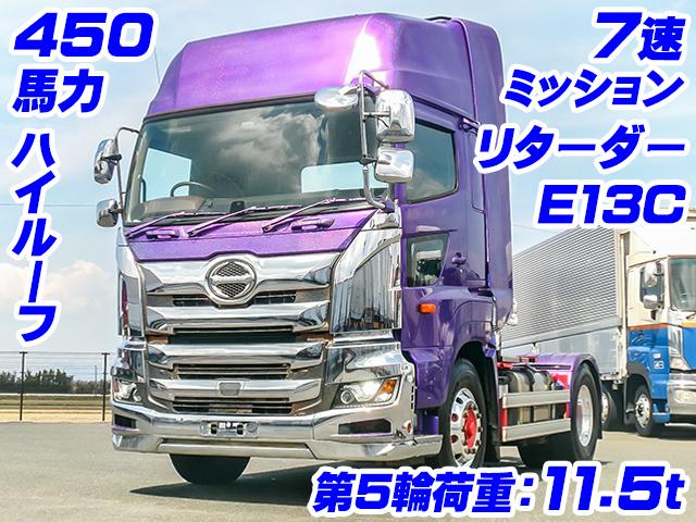 No.4854　R1　日野　プロフィア　トレーラーヘッド　ハイルーフ　450馬力　7速ミッション　11,500kg　メッキフロントバンパー　メッキグリル　メッキコーナーパネル