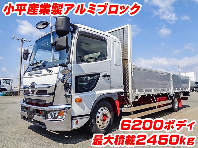 No.4876　H30　日野　レンジャー　小平産業製アルミブロック　最大積載2450kg　6200ボディ　アルミホイール