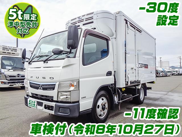 No.4964　R1　三菱ふそう　キャンター　東プレ製冷蔵冷凍車　－30度設定　左サイドスライド扉　ラッシングレール2段