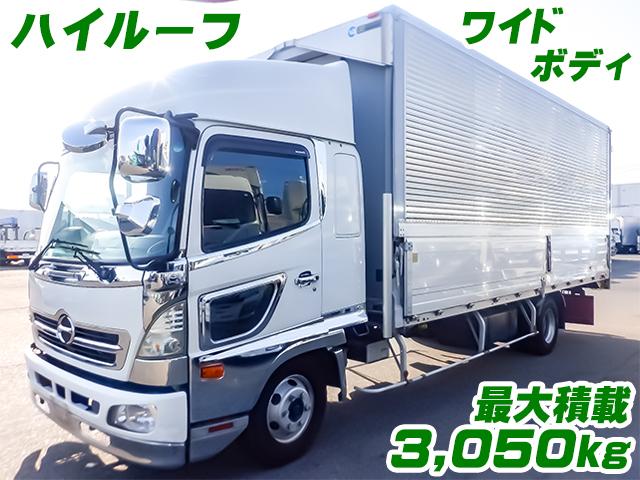 No.4988　H28　日野　レンジャー　トランテックス製アルミウイング　ハイルーフ　ワイドボディ　最大積載3,050kg　ラッシング2段