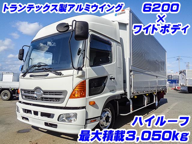 No.4992　H29　日野　レンジャー　トランテックス製アルミウイング　ワイドボディ　最大積載量3050kg　ラッシングレール2段　内フック