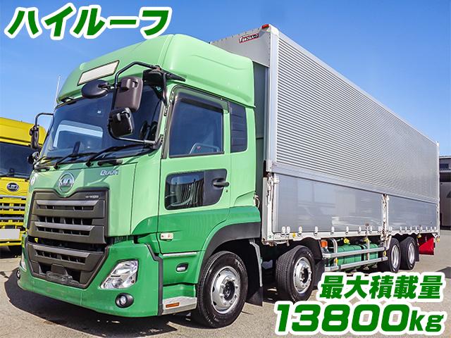No.5006　H30　UDトラックス　クオン　アルミウイング　ハイルーフ　最大積載量13800kg　ラッシングレール2段　内フック　ターボ車