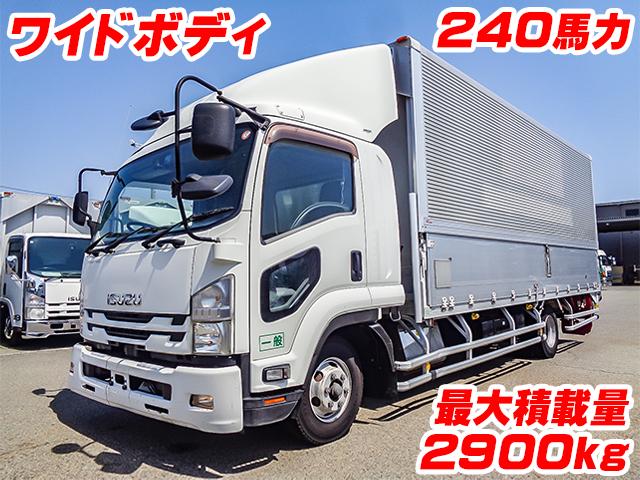 No.5047　H29　いすゞ　フォワード　アルミウイング　最大積載量2900kg　ワイドボディ　ラッシングレール2段　内フック　ターボ車
