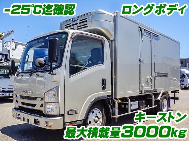 No.5085　R2　いすゞ　エルフ　東プレ製冷蔵冷凍車　－30度設定　ロングボディ　最大積載量3000kg　キーストン　サイドスライドドア