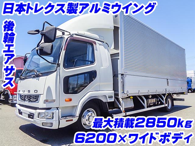 No.5086　H30　三菱ふそう　ファイター　日本トレクス製アルミウイング　最大積載2850kg　ワイドボディ　後輪エアサス