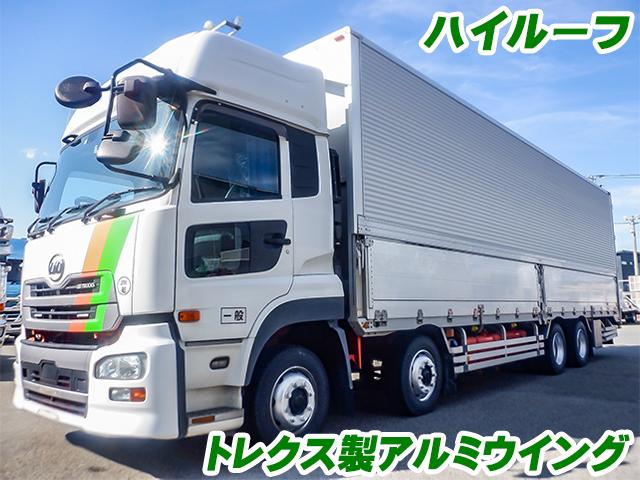 No.5118　H29　UDトラックス　クオン　トレクス製アルミウイング　ハイルーフ　蝶番ステンレス　前後ウイングスイッチ　内フック　ラッシング2段　後輪エアサス