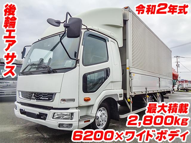 No.5150　R2　三菱ふそう　ファイター　パブコ製アルミウイング　6200×ワイドボディ　後輪エアサス　ベッド付　ラッシングレール2段　内フック