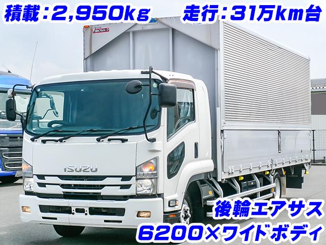 No.5158　H28　いすゞ　フォワード　アルミウイング　後輪エアサス　6速ミッション　2,950kg　バックモニター　6200ボディ　ワイドボディ
