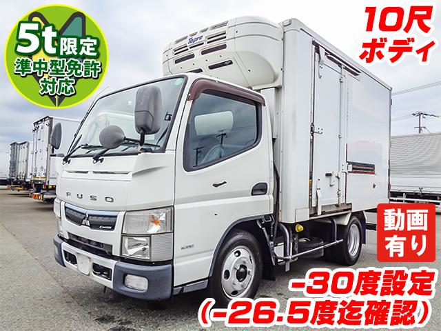 No.5189　H30　三菱ふそう　キャンター　東プレ製冷蔵冷凍車　－30度設定(－26.5度迄確認)　準中型免許対応(5t限定)　10尺ボディ　左サイドスライド扉