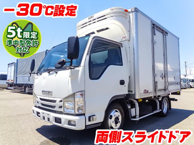 No.5219　H28　いすゞ　エルフ　日本フルハーフ製冷蔵冷凍車　最大積載2000kg　準中型免許対応(5トン限定)　－30度設定