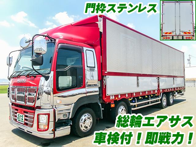 No.5220　H25　いすゞ　ギガ　アルミウイング　総輪エアサス　メッキフロントバンパー　最大積載13,000kg　スムーサー　門枠ステンレス　車検付き