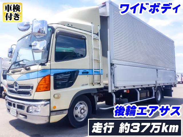 No.5234　H26　日野　レンジャー　トランテックス製アルミウイング　ワイドボディ　後輪エアサス　メッキフロントバンパー　車検付