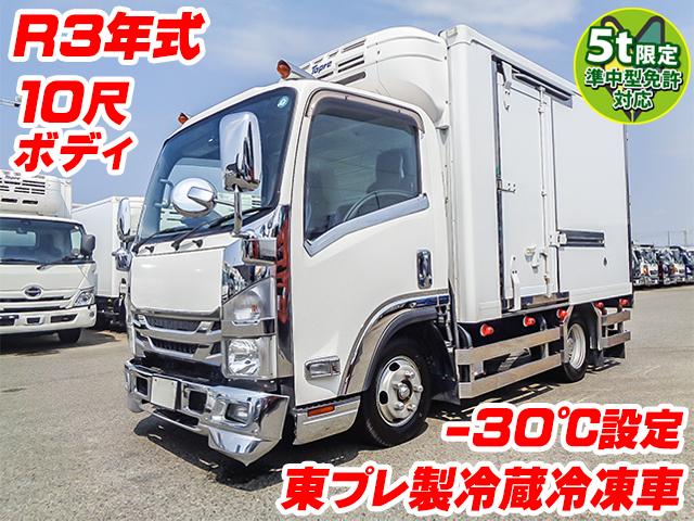 No.5235　R3　いすゞ　エルフ　東プレ製冷蔵冷凍車　最大積載2000kg　10尺ボディ　－30度設定　門枠ステンレス　