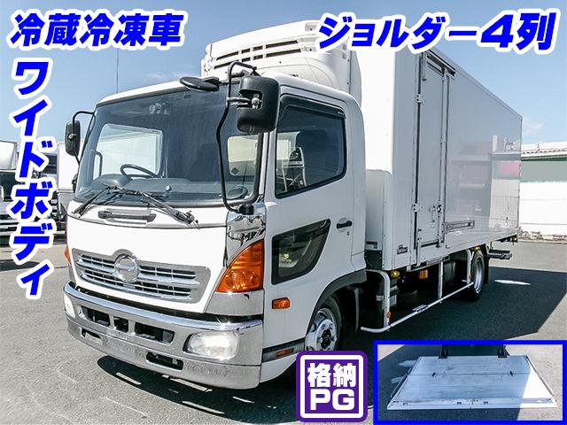 No.5295　H25　日野　レンジャー　冷蔵冷凍車　ワイドボディ　ジョルダー4列　格納パワーゲート付き