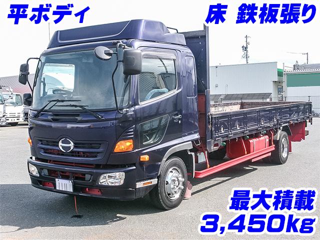 No.5307　H26　日野　レンジャー　平ボディ　鉄あおり　ベッド付き