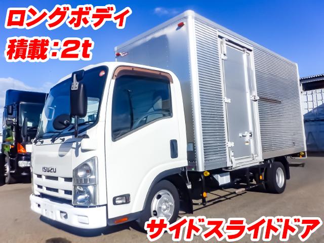 No.5312　H25　いすゞ　エルフ　アルミバン　ロングボディ　サイドスライドドア