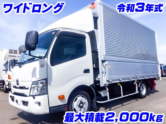 No.5328　R3　日野　デュトロ　トランテックス製アルミウイング　ロングボディ　ワイドボディ　最大積載2,000kg　内フック　ラッシング2段