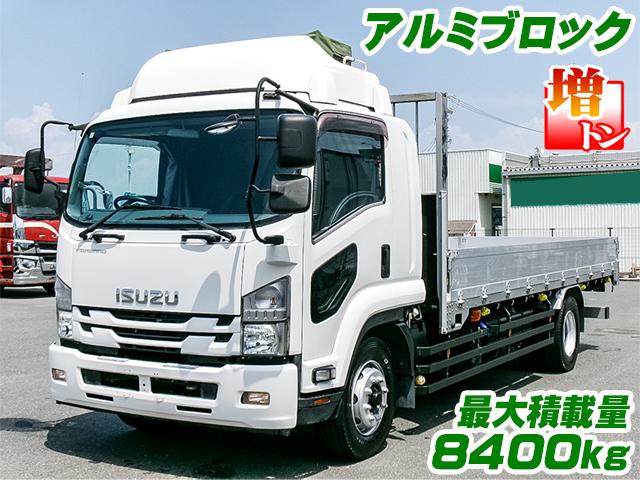 No.5338　H30　いすゞ　フォワード　アルミブロック平ボディ　増トン　最大積載量8400kg