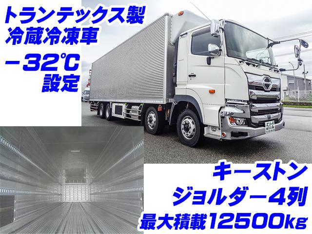 No.5349　R3　日野　プロフィア　トランテックス製冷蔵冷凍車　最大積載12500kg　4軸低床　菱重製　－32度設定　スタンバイ