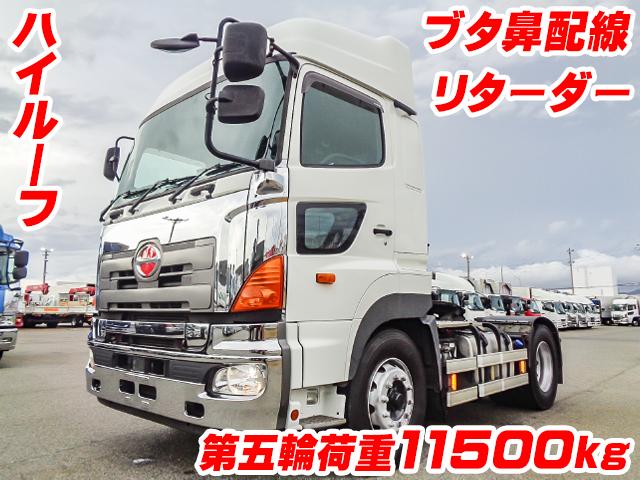 No.5351　H28　日野　プロフィア　トレーラーヘッド　第五輪荷重11500kg　ハイルーフ　リターダー　ブタ鼻配線