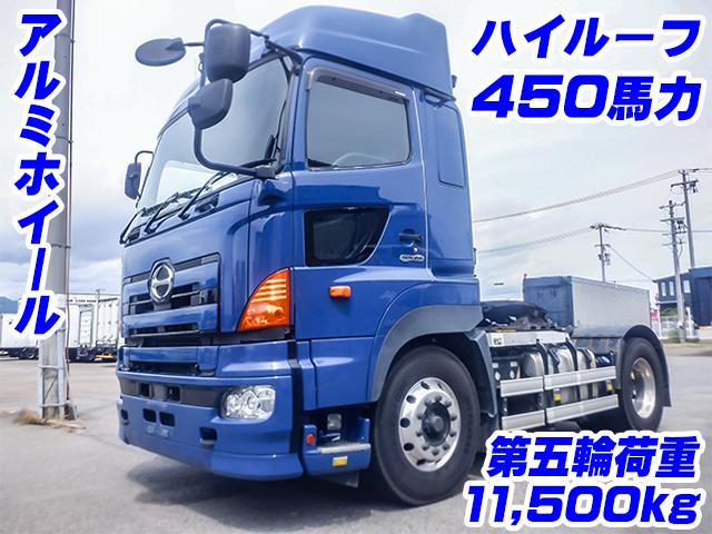 No.5355　H28　日野　プロフィア　トレーラーヘッド　ハイルーフ　第五輪荷重11,500kg　アルミホイール