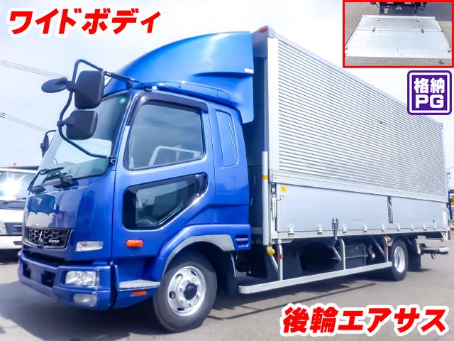 No.5357　H28　三菱ふそう　ファイター　パブコ製アルミウイング　極東開発製格納パワーゲート　ワイドボディ　後輪エアサス　ラッシング2段