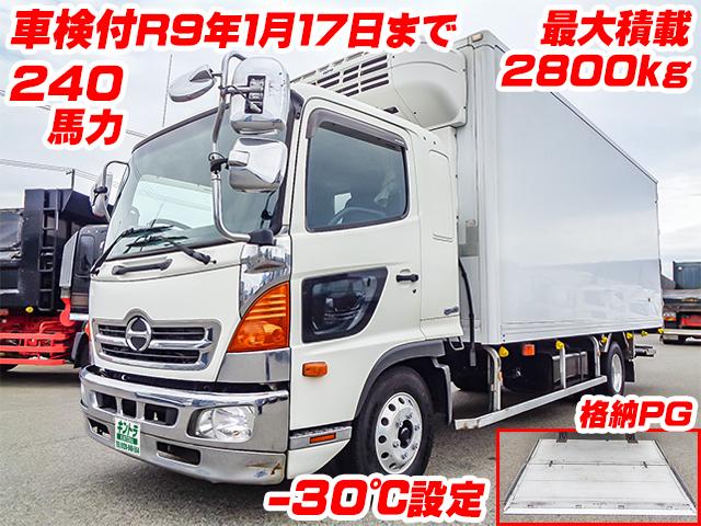 No.5387　H29　日野　レンジャー　東プレ製冷蔵冷凍車　最大積載2800kg　－30度設定　格納パワーゲート　240馬力