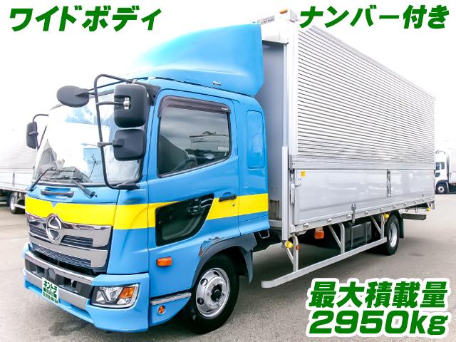 No.5413　H30　日野　レンジャー　アルミウイング　最大積載量2950kg　ワイドボディ　ラッシングレール2段　内フック