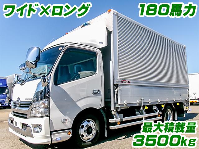 No.5437　H29　日野　デュトロ　アルミウイング　最大積載量3500kg　ワイドボディ　ロングボディ　床：鉄板　ラッシングレール　内フック