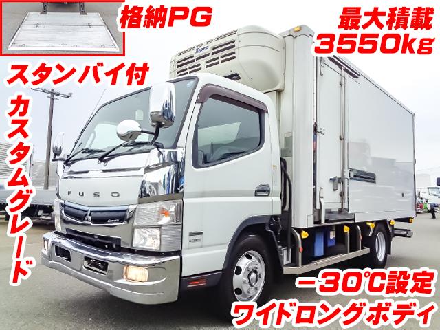 No.5438　H30　三菱ふそう　キャンター　東プレ製冷蔵冷凍車　最大積載3550kg　ワイドロング　格納パワーゲート　スタンバイ